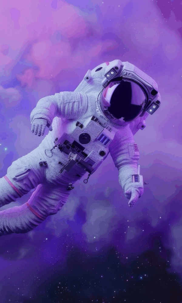 Seorang kreator sedang melakukan live streaming dengan pencahayaan profesional