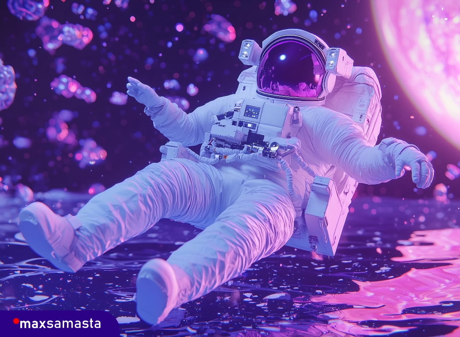 Desain Geometris Abstrak berwarna kontras untuk branding UMKM